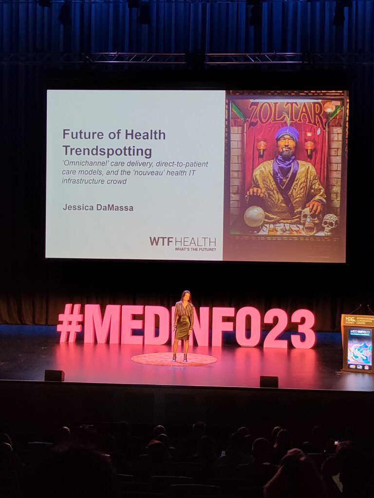 MedInfo23 talk by Jessica DaMassa, WTF Health