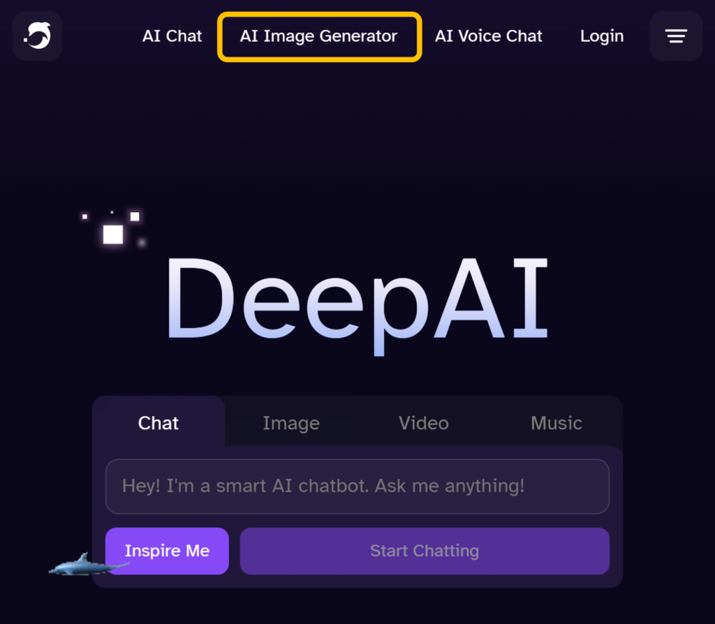 DeepAI Homepage