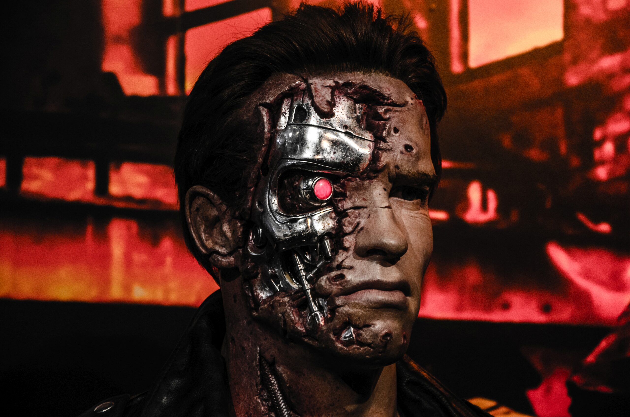 Arnold Schwarzenegger Terminator model at Madame Tussard London