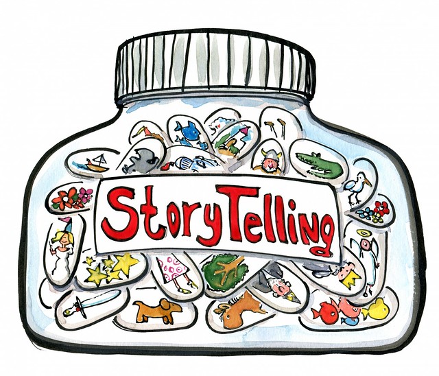 Storytelling Bottle with Ingredients of Stories