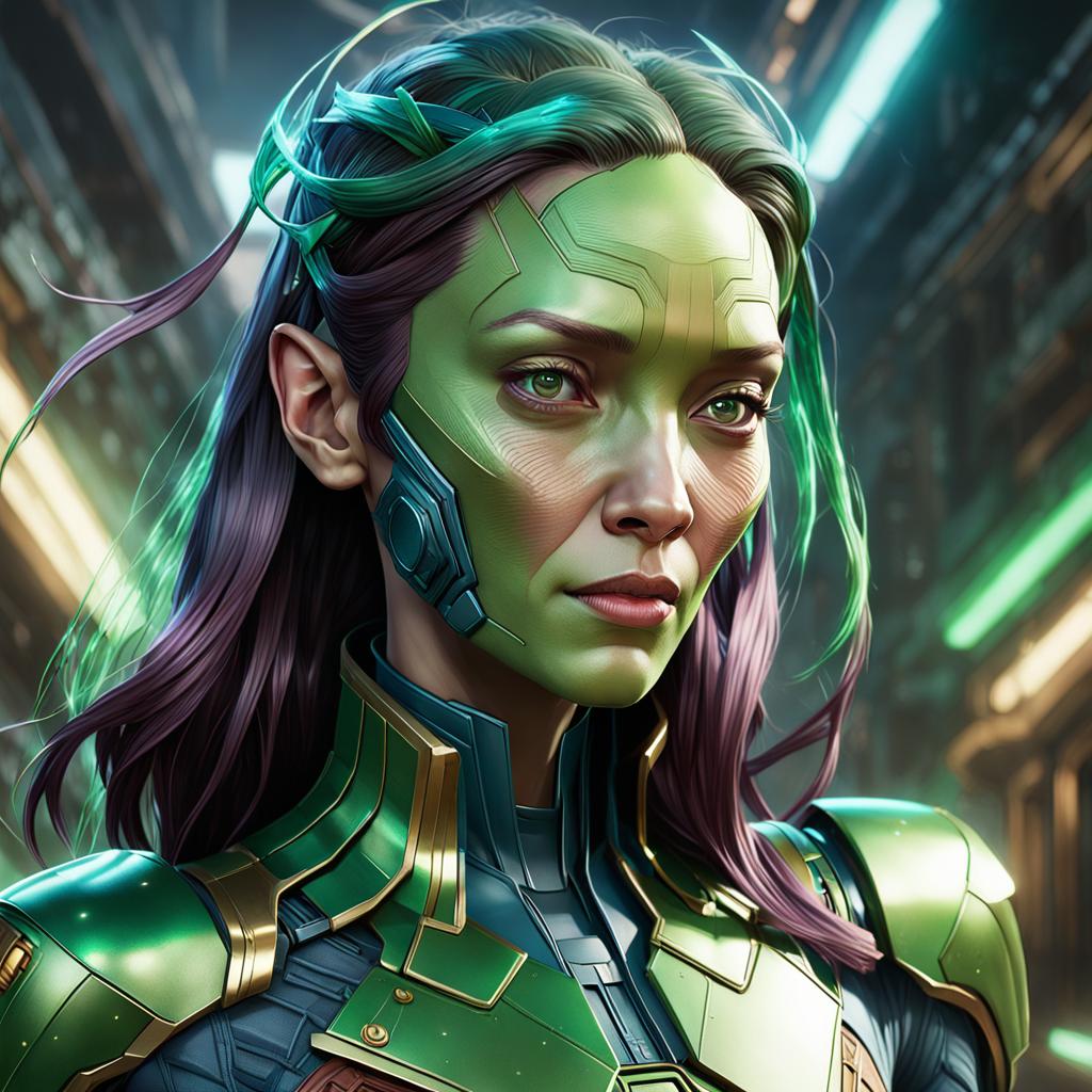 A Generative AI's impression of Mantis character from Guardians of the Galaxy